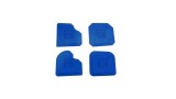 Set 4 spatule pentru silicon Kubala, rostuire si finisare, albastre