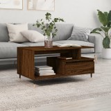 Cumpara ieftin Măsuță de cafea, stejar maro, 90x49x45 cm, lemn prelucrat