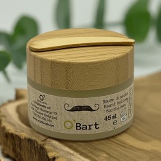 O&rsquo;Bart Balsam solid hranitor pentru hidratare si stilizare barba, O&rsquo;naturalis, 45 ml