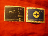 Serie Italia 1965 - Aviatie , 2 valori, Nestampilat