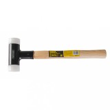 Ciocan din plastic fara recul 40 mm cu maner din lemn Topmaster