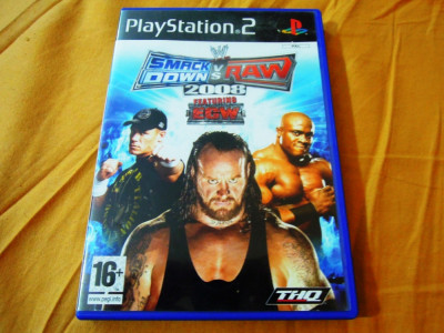 WWE SmackDown vs RAW 2008 pentru PS2, original, PAL foto