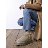 Ghete maro taupe din piele naturala JB1924 118