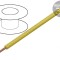Cablu Silivolt 1x2,5mm2 Cu Silicon Galben 1,5kV