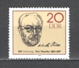D.D.R.1983 100 ani nastere O.Nuschke-om politic SD.511, Nestampilat