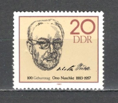 D.D.R.1983 100 ani nastere O.Nuschke-om politic SD.511 foto