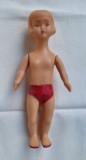 Papusa Aradeanca - Bebe sportiv in slip, anii 1970, jucarie din cauciuc