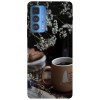 Husa compatibila cu Motorola Edge 20 Lite model Time for coffee, Silicon, TPU, Viceversa, Transparent, Carcasa