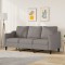 vidaXL Canapea cu 3 locuri, taupe, 180 cm, material textil 359374