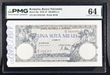 100000 lei decembrie 1946 PMG64 UNC bancnota gradata