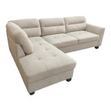 Cumpara ieftin Coltar dreapta Camile, Pako World, Textil, Bej, 270x174x95 cm