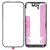 Geam cu Rama si OCA iPhone 14 Pro, Negru, Componenta Display, Blister