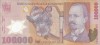 ROMANIA 100.000 lei 2001 polymer VF/VF+!!!