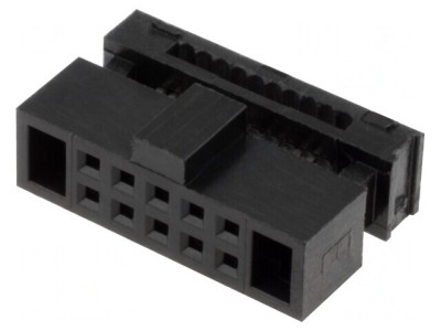 Mufă IDC Mamă 10 Pin pentru Cablu Bandă 0.635mm Aurită foto