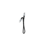 Cablu Dudao 100W USB-C-USB-C PD de 0,23 m (negru)