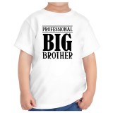 Tricou copii alb big brother model fratele mai mare varsta 5-6 ani