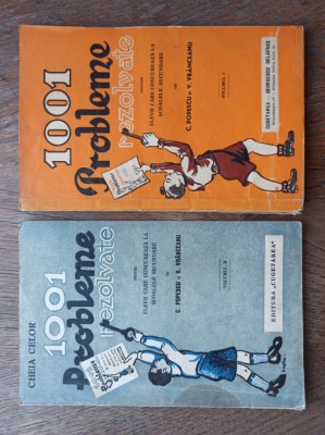1001 PROBLEME REZOLVATE, DOUA VOLUME, 1942 foto