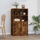 VidaXL Dulap &icirc;nalt, stejar afumat, 60x35,5x103,5 cm, lemn prelucrat