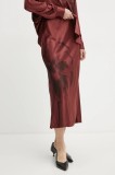 MAX&amp;Co. fustă culoarea rosu, maxi, drept, 2426106034200
