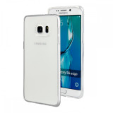 Husa SAMSUNG Galaxy S6 Edge - Jelly Clear (Transparent) Anti-Ingalbenire, Gel TPU, Carcasa, Mercury