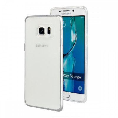 Husa SAMSUNG Galaxy S6 Edge - Jelly Clear (Transparent) Anti-Ingalbenire foto