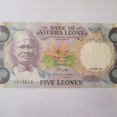 Rara! Sierra Leone 5 Leones 1984