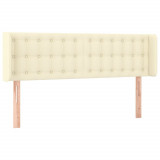 Cumpara ieftin Tablie de pat cu aripioare crem 147x16x78/88 cm piele ecologica
