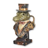 Crocodil-statueta steampunk din rasini SP-69, Animale
