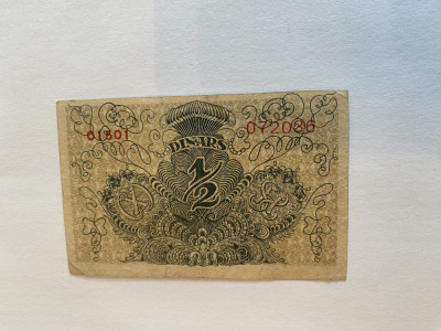 1/2 dinari 1919 Yogoslavia foto
