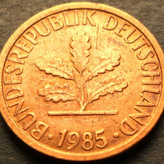 Moneda 1 PFENNIG - RF GERMANIA, anul 1985 *cod 2911 - litera F