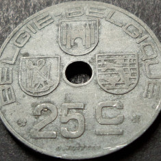 Moneda istorica 25 CENTIMES - BELGIA, anul 1944 * cod 991