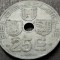 Moneda istorica 25 CENTIMES - BELGIA, anul 1944 * cod 991