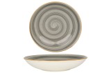 Bonna Farfurie ad&acirc;ncă - Aura Space - Porţelan - 25 cm (1300cc) - set de 6