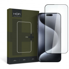 Folie de protectie Hofi Glass Pro+ pentru Apple iPhone 15 Pro Max Negru