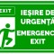 Semn pentru iesire de urgenta emergency exit