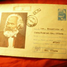 Plic ilustrat - Personalitati - 100 Ani de la moartea lui Karl Marx cod 24/83