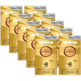 Set 10 x Cafea capsule Lavazza Qualita Oro, compatibile Nespresso, aluminiu, 100 x 5,7g