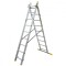 Scara aluminiu, Metalkas, 2 tronsoane, 9 trepte, max 150 kg, 2.4-3.7 m