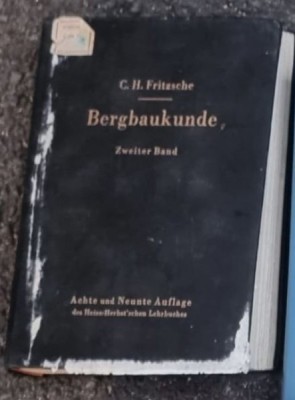 C. H. Fritzsche - Bergbaukunde foto