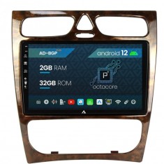 Navigatie Benz C Class (W203) (2002-2004), Android 12, P-Octacore 2GB RAM + 32GB ROM, 9 Inch - AD-BGP9002+AD-BGRKIT416V3
