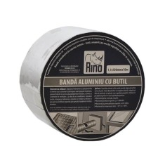 Banda Etansare Aluminiu cu Butil RINO, 1.1x50mm x 10m, Banda Etansare Aluminiu cu Butil, Banda din Aluminiu pentru Etansare, Banda pentru Etansare, Ba foto