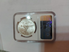 Moneda argint Romania gradata NGC foto