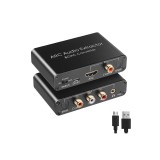 Adaptor HDMI ARC, convertor digital-analog DAC 192 KHz, extractor audio HDMI ARC, de la coaxial și optic la S