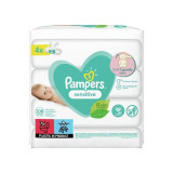 Pampers Servetele umede Sensitive, 4 pach, 208 buc