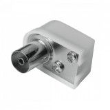Mufa cablu coaxial, Hama, 90&deg;, alb