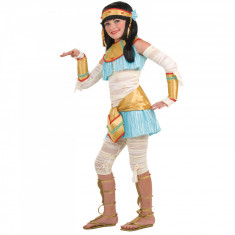 Costum mumie, Zombiefied Cleopatra pentru copii 116 cm 5-6 ani