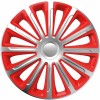 Set capace roti auto Cridem Trend 4buc - Argintiu/Rosu - 15&#039;&#039; Garage AutoRide