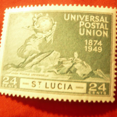 Timbru St.Lucia 1949 UPU , val. 24c