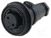 Conector circular, mama, 2 pini, BULGIN - PX0737/S