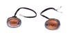 Set 2 lampi semnalizare cu bec, prindere sub carena ghidon scutere/atv, sticla a... Cod Produs: MX_NEW AL70251